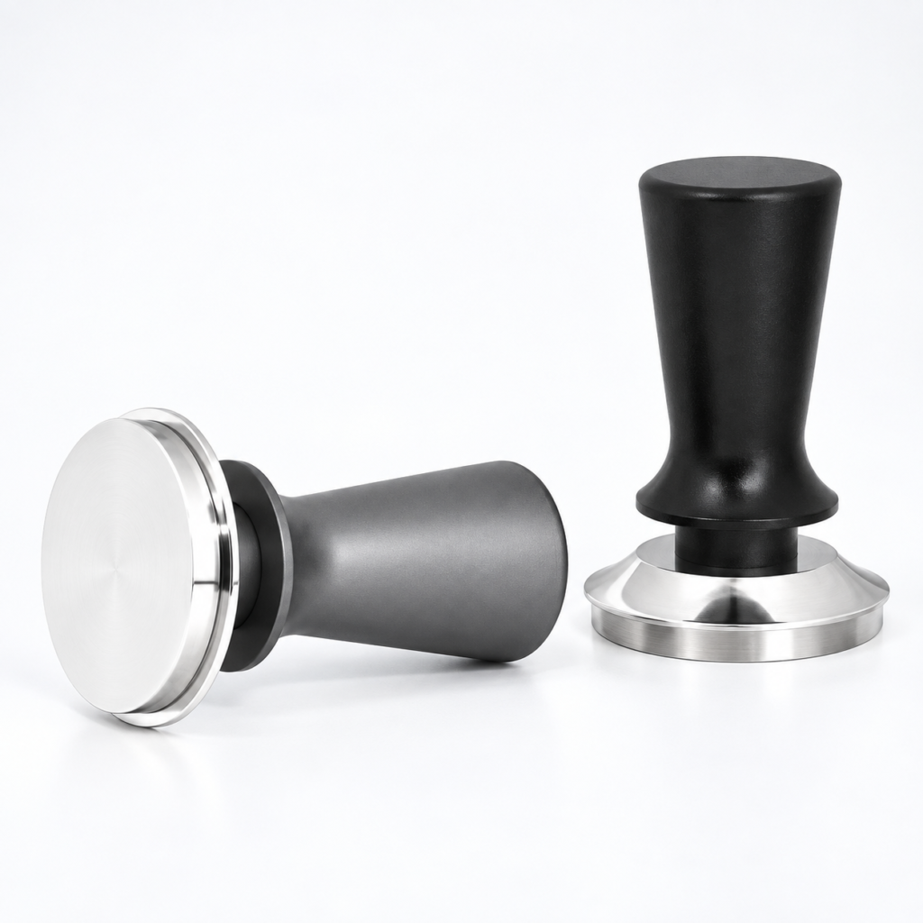 Coffee Tampers with Black and Grey Handles