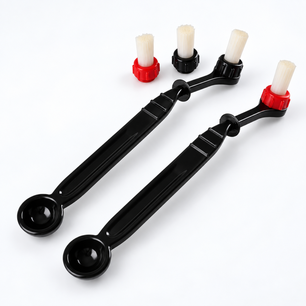 Espresso Group Head Cleaning Brushes with Replacement Heads