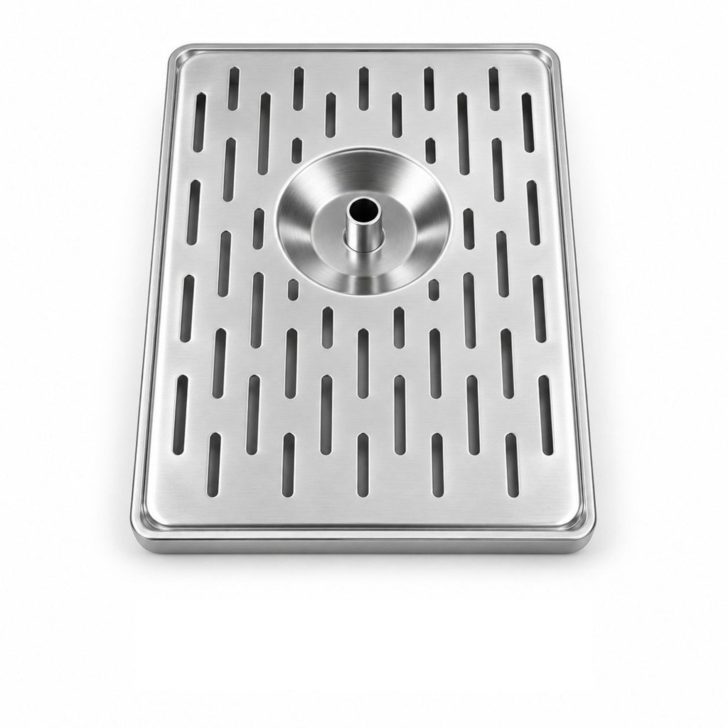 Stainless Steel Pitcher Rinser with Drip Tray