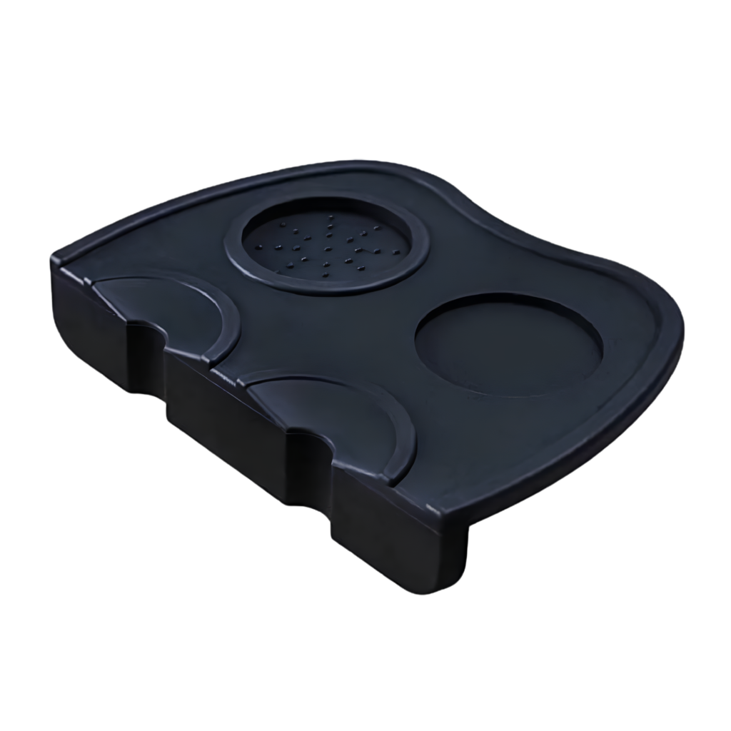 Tamping mat large black silicone